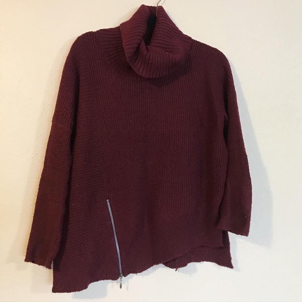 Asymmetric Cowl-Necked Sweater